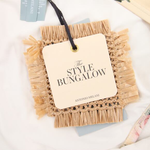 Antonio Melani x Style Bungalow Bikini Bottom Mira Flores Garden Cream XL NWT - Picture 8 of 12